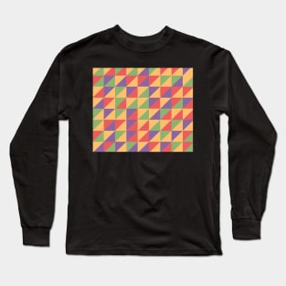 Fall Themed Quilt Pattern Long Sleeve T-Shirt